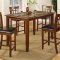 Rich Cherry Finish Modern 5 Pc Counter Height Dining Set