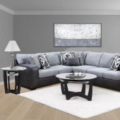 Drake Sectional Sofa 509920 in Smoke Fabric by Coaster