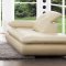 S626-A Sofa in Ivory Leather by Pantek w/Options