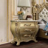 Cabriole Nightstand BD01464 in Gold by Acme