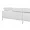 Loft L-Shaped Sectional Sofa in White Leather by Modway