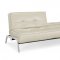 Copenhagen Sofa Bed in Cream Bonded Leather by Lifestyle