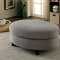 Sarin Sectional Sofa CM6370 in Gray Linen-Like Fabric w/Options
