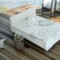 MD331 Chelsea Bed by Modloft in White Bonded Leather w/Options