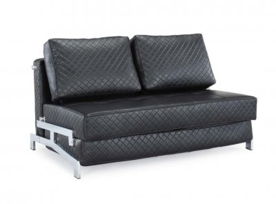 Leather Beds Modern on Black Or White Bonded Leather Modern Convertible Sofa Bed