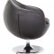 Black, White or Espresso Leatherette Contemporary Swivel Chair