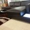 T-35 Mini Sectional Sofa in Off-White Leather
