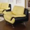 50760 Oberon Sofa in Yellow & Black Bonded Leather by Acme