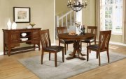 Abrams 106480 Dining Set 5Pc in Truffle by Coaster w/Options