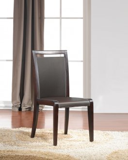 Modern Dining Chair Set of 2 by J&M in Chocolate