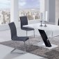 D490DT Dining Set 5Pc w/490DC Black Chairs by Global Furniture