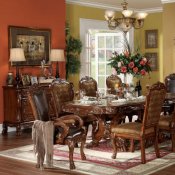 12150 Dresden Dining Table in Warm Cherry by Acme w/Options