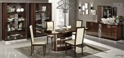Roma Dining Table in High Gloss Walnut by ESF w/Options