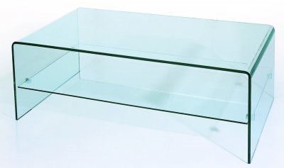 Contemporary Coffee Tables on Clear Tempered Contemporary Glass Coffee Table At Furniture Depot