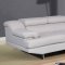 U8141 Sofa in Light Gray Bonded Leather by Global w/Options