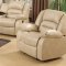9173/9243 Reclining Sectional Sofa in Cream Bonded Leather