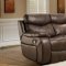 Brown Top Grain Premium Leather Modern Reclining Sofa w/Options