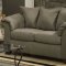 Sage Microfiber Elegant Modern Sofa & Loveseat Set w/Options