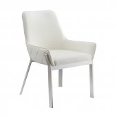 Miami Dining Chair Set of 2 in White by J&M