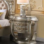 Danae Nightstand BD01235 in Champagne & Gold by Acme