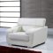 U7090 Sofa in White Leather by Global w/Options