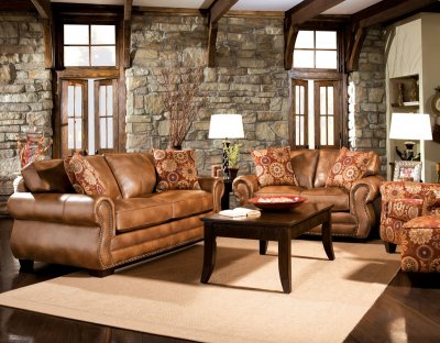 SM5053 Birmingham Sofa in Leather-Like Fabric w/Options