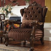Versaille 52082 Accent Chair in Brown Velvet Fabric by Acme