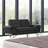 1373 Lucia Black Sofa Bed Convertible by At Home USA