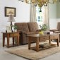 Simone 3231-31 3Pc Coffee Table Set by Homelegance in Oak
