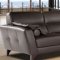 Evelin Sectional Sofa in Brown Leather by ESF w/Options