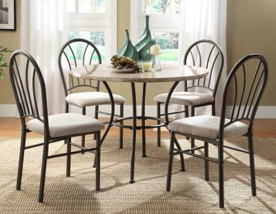 Shawnee 2512 5Pc Dinette Set by Homelegance - Two-Tone