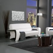 SM6013 Enez Sofa in White Leatherette w/Options