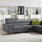 1215B Darby Sectional Sofa in Grey Fabric by VIG