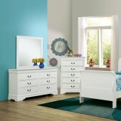 Louis Philippe Kids Bedroom 4Pc Set 204691 in White by Coaster
