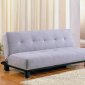 Grey Microfiber Modern Elegant Convertible Sofa Bed