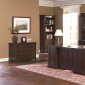 Rich Cappuccino Finish Stylish Office Desk W/Multiple Drawers