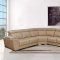 Modern Sectional Sofa in Blue Chanille Fabric