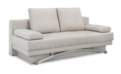 Wood Furniture Legs on Microfiber Modern Sofa Bed W Wood Base   Metal Legs At Furniture Depot
