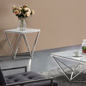 Skyler Coffee Table 244 Genuine Marble Top by Meridian w/Options