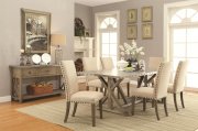 105571 Webber Dining Table in Driftwood by Coaster w/Options