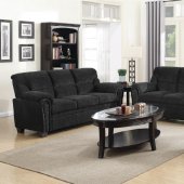 Clemintine Sofa & Loveseat Set 506574 in Graphite by Coaster