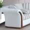 White Fabric Modern 7860 Sofa w/Optional Loveseat & Chair