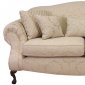 Cream Fabric Traditional Sofa & Loveseat Set w/Optional Chair