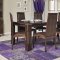 Status Caprice Brown High Gloss Modern Dining Table by ESF