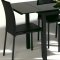 Black Glass Top Modern Dining Table w/Optional Chairs