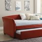 Delmar Daybed CM1956RD in Red Leatherette w/Trundle