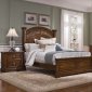 Weathered Bark Finish Classic Arched Bed w/Optional Case Goods