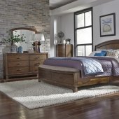 Avalon III Bedroom 5Pc Set 705BR-QPBS in Pebble Brown by Liberty