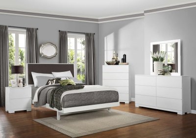 2266W Galva Bedroom Set by Homelegance in White