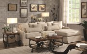 500180 Knottley Sectional Sofa in Beige Fabric by Coaster